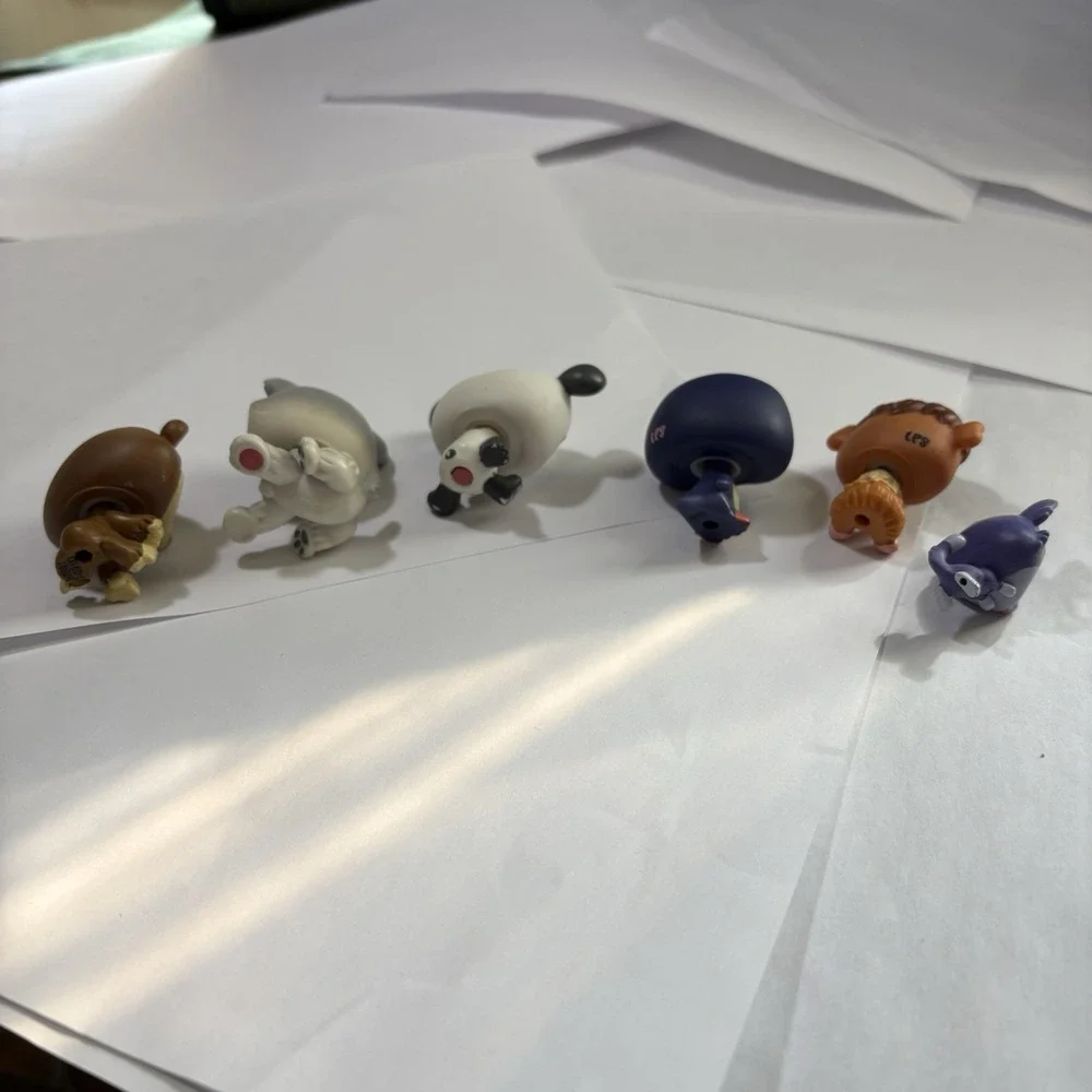 LPS Littlest Pet Shop Lot 6 Mixed Pets Gen 1 Husky Dog‎  Panda Monkey Penguin